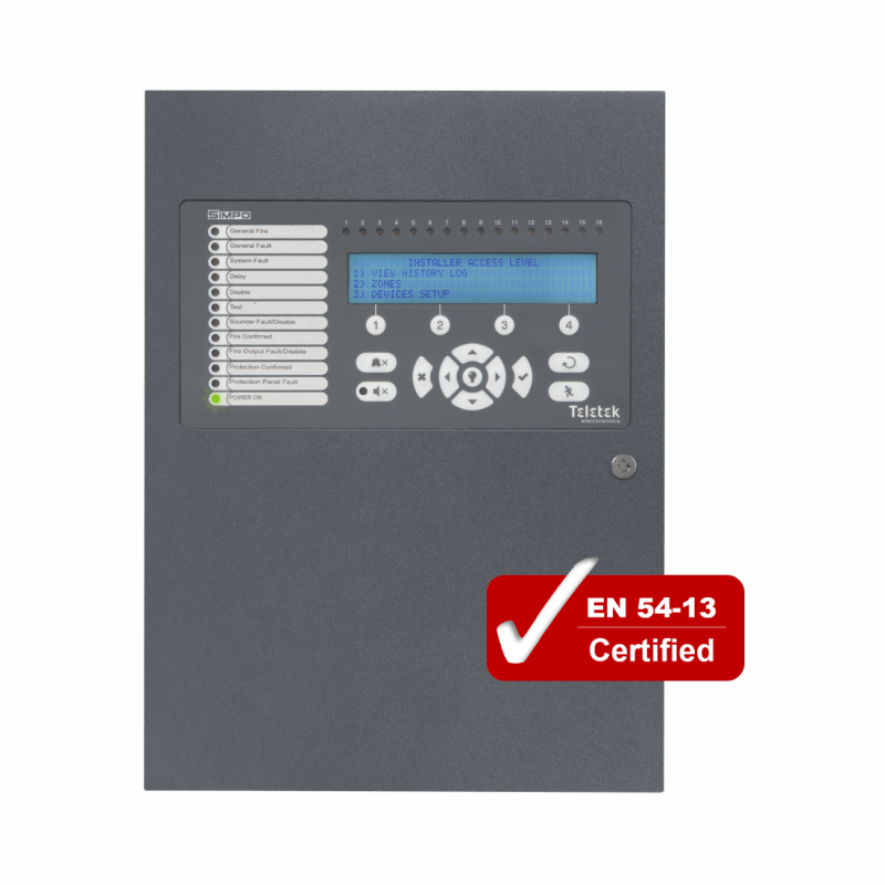 Teletek SIMPO 2 Loop Adresli Yangın Paneli