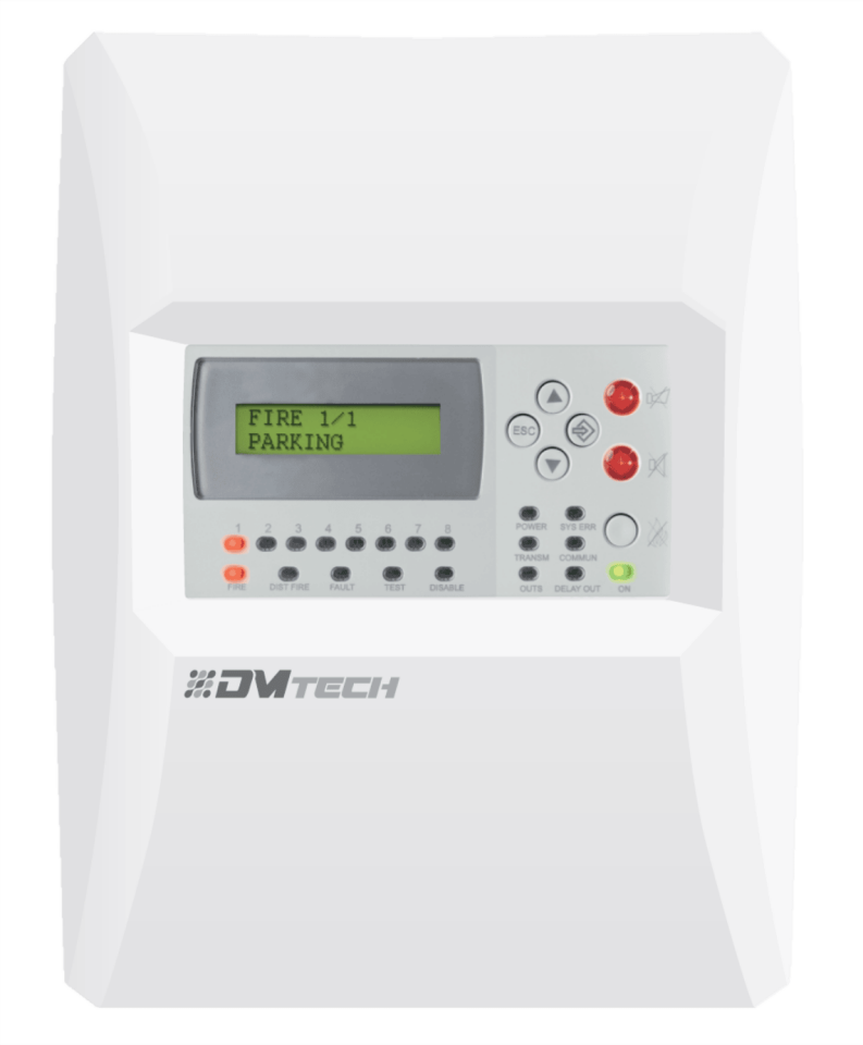 Dmtech FP9000-8 Bölge Konvansiyonel Yangın Alarm Paneli